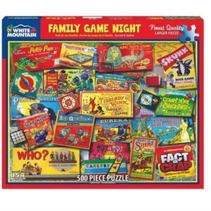 White Mountain Family Game Night - 500 Pieces Puzzle